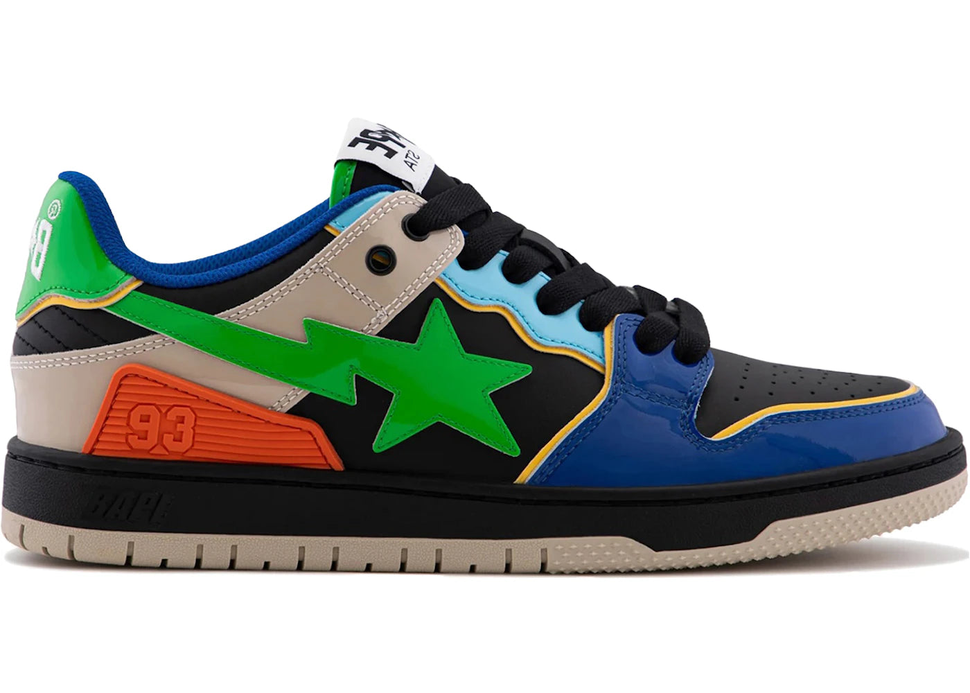 A Bathing Ape Sk8 Sta #1 Green Multi - main view