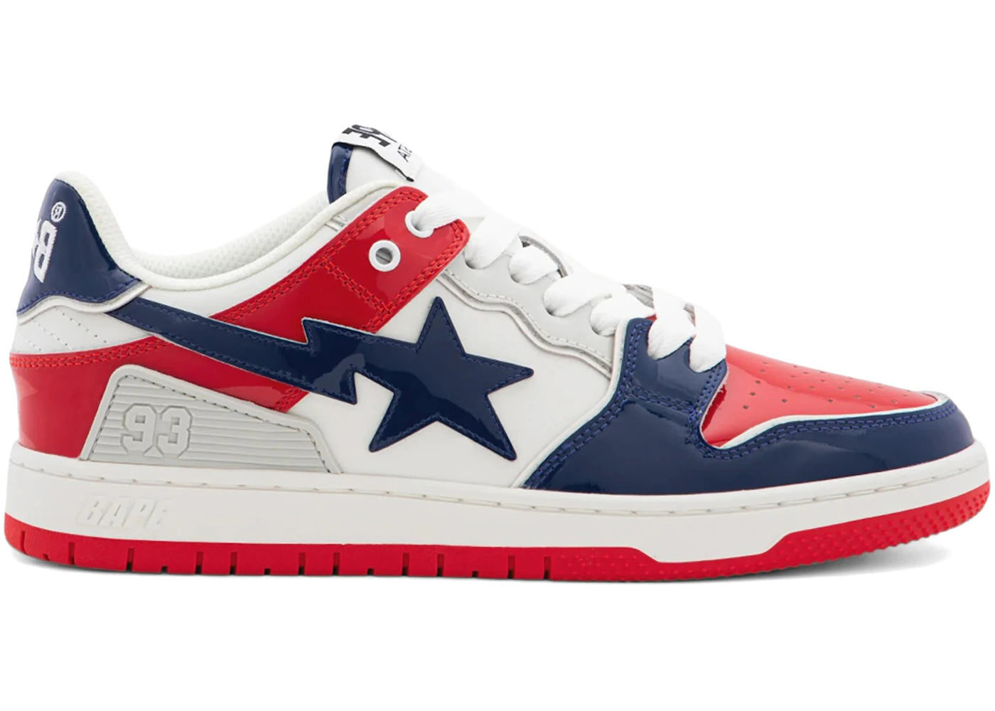 A Bathing Ape Sk8 Sta #2 Red White Blue - main view