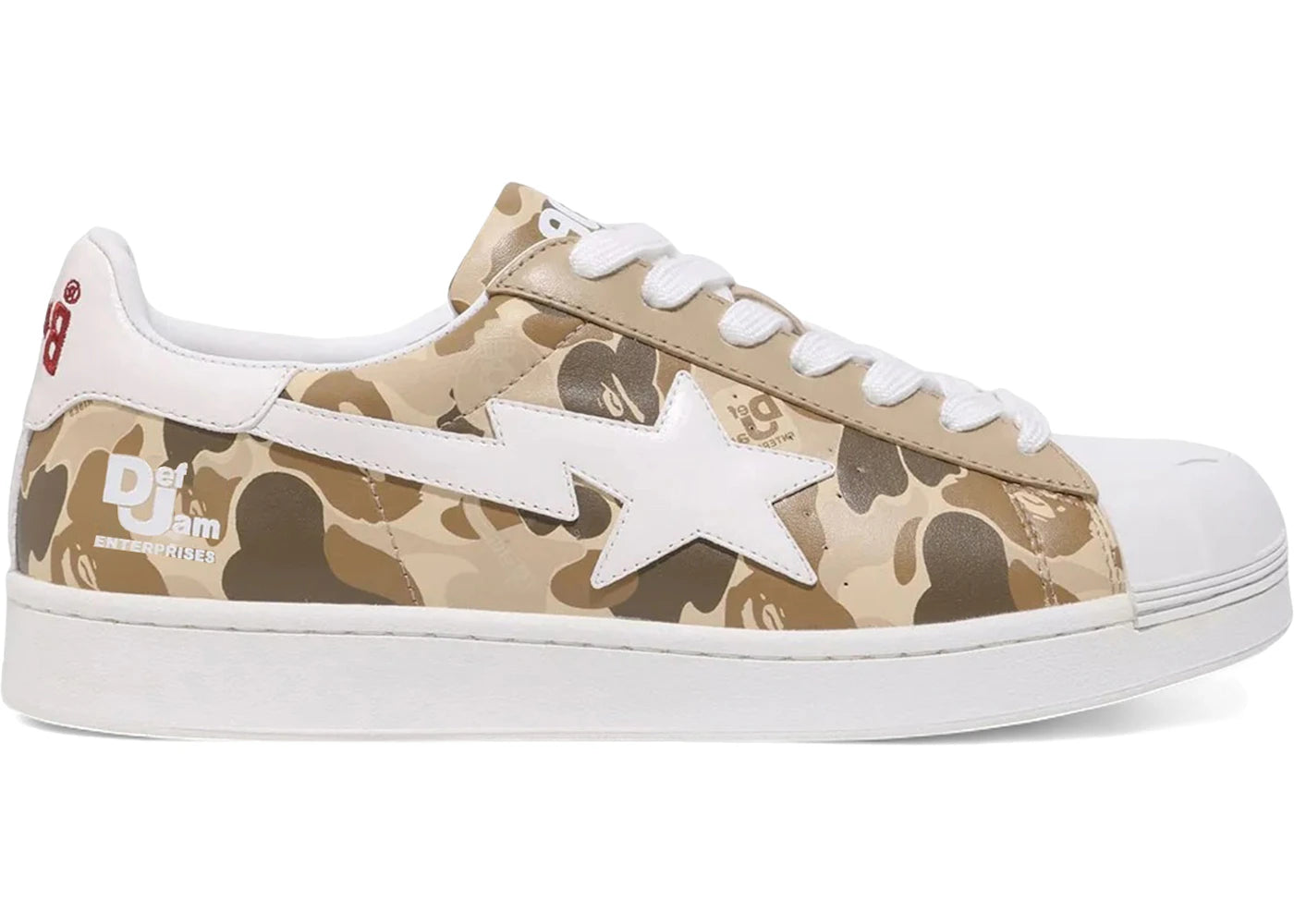A Bathing Ape Skull Sta Def Jam Beige Camo