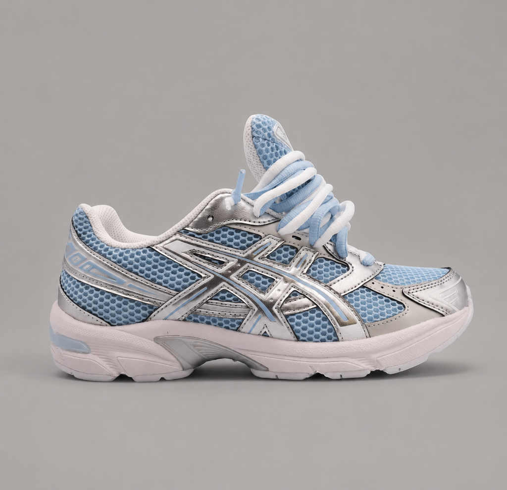 ASICS Gel-1130 Faded Denim Pure Silver Double Lace