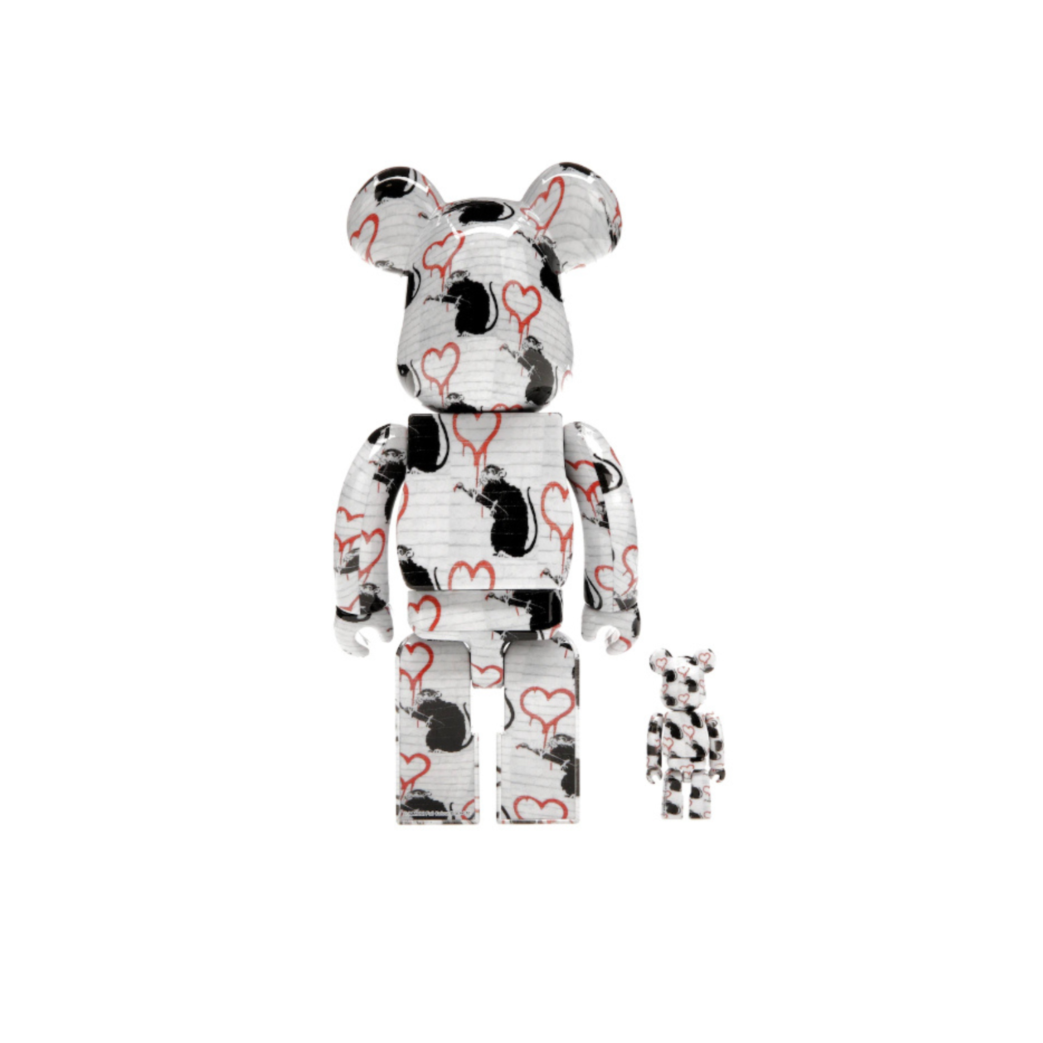 Bearbrick Love Rat 100% & 400% Set