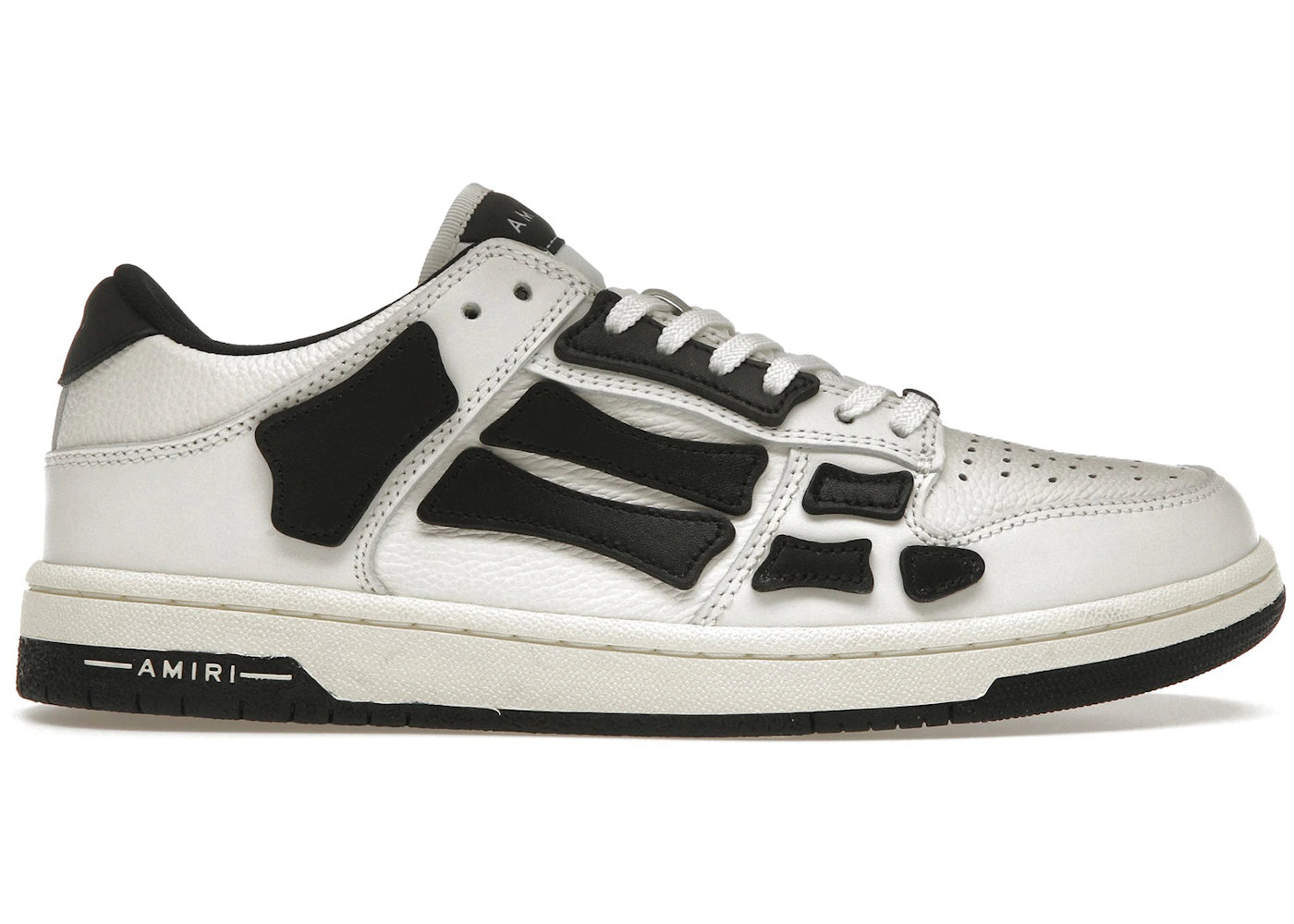 AMIRI Skel Top Low-White Black White