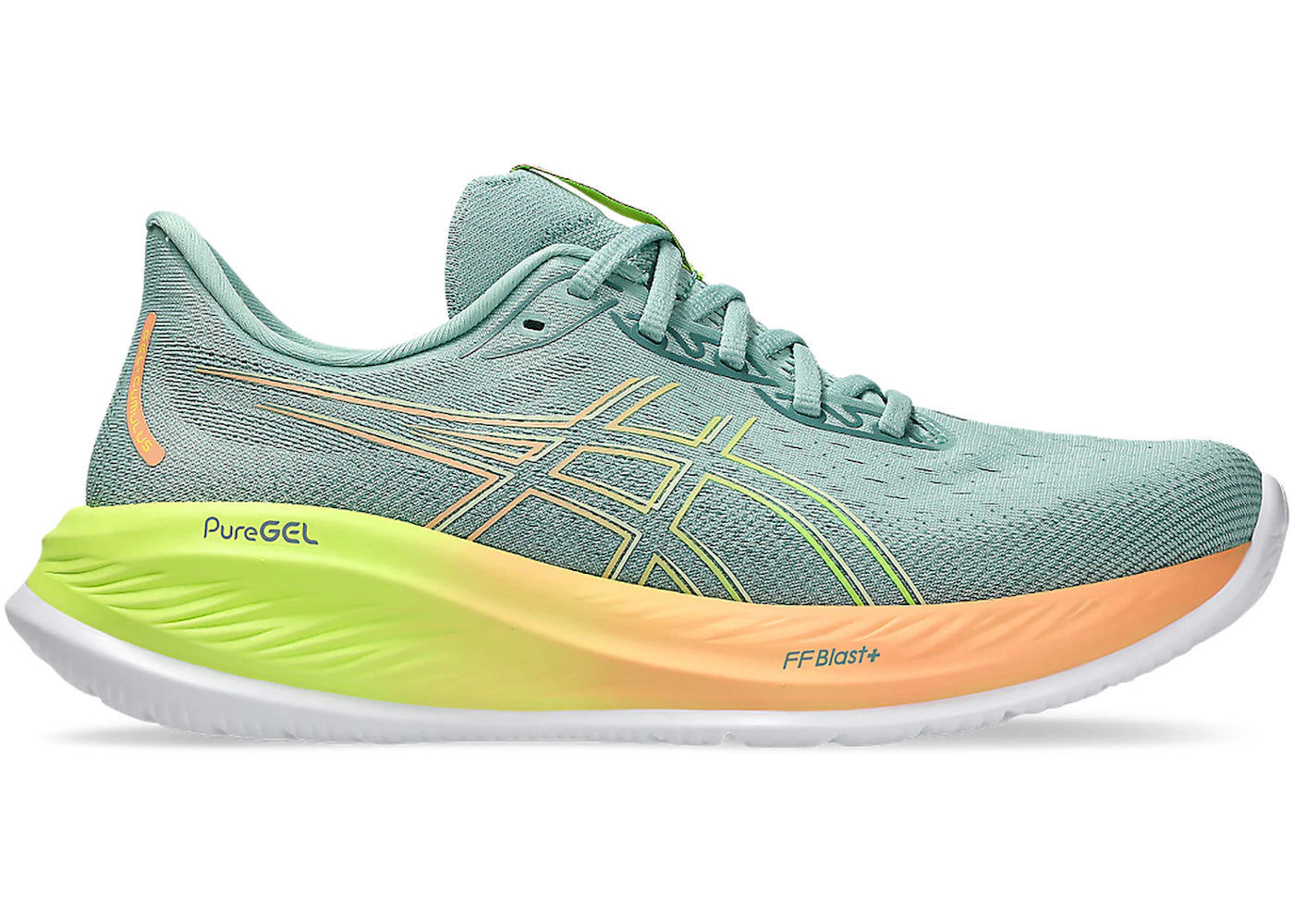 ASICS Gel-Cumulus 26-Paris Light Celadon Safety Yellow