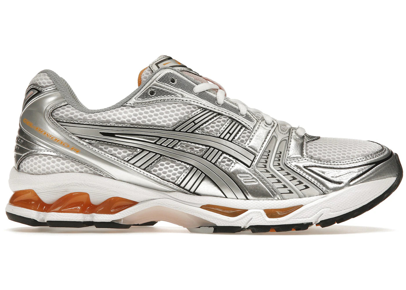 ASICS Gel-Kayano 14-White Pure Sliver Orange