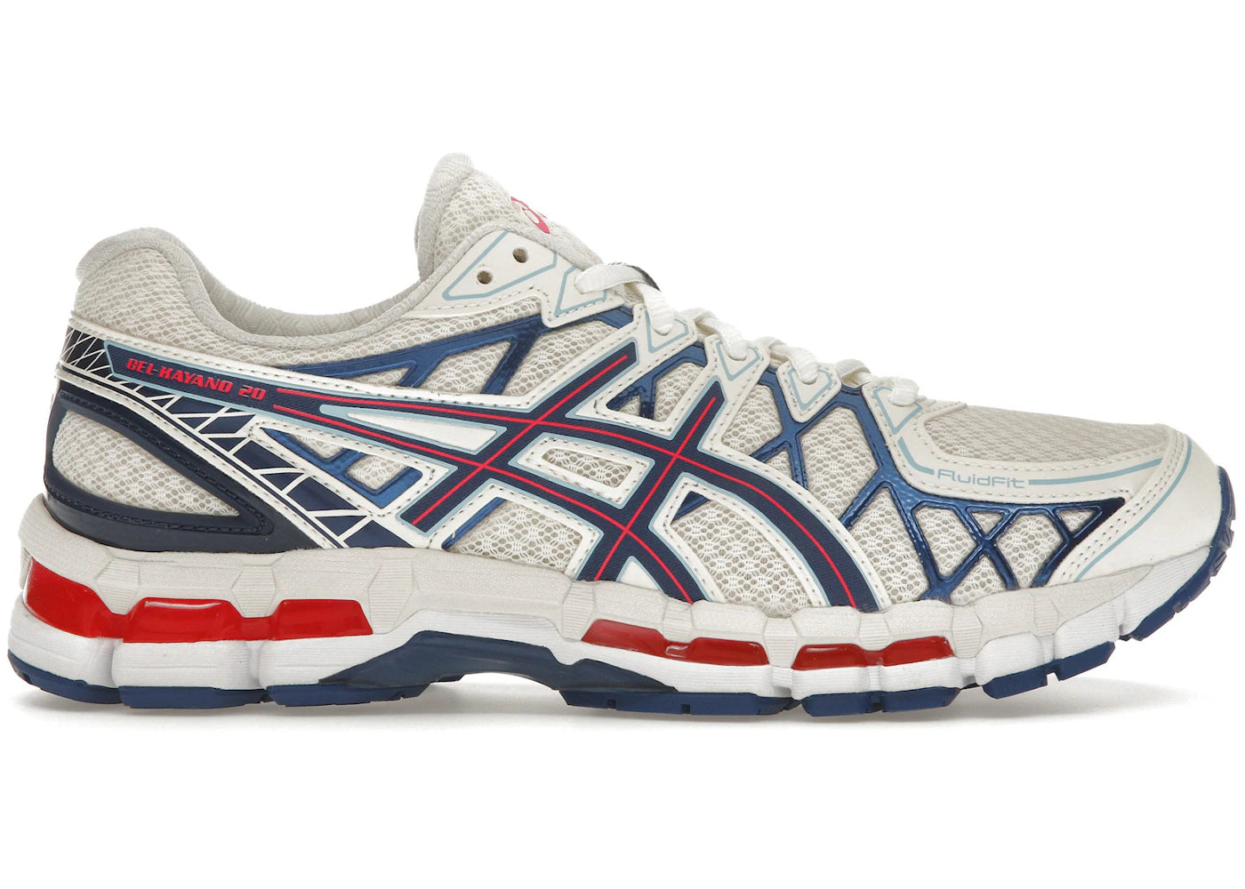 ASICS Gel-Kayano 20-Cream Blue Red