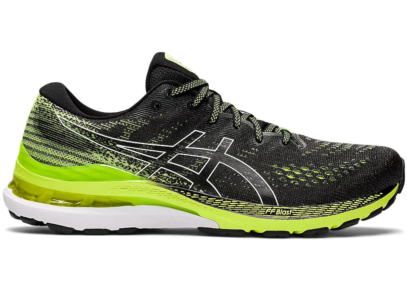 ASICS Gel-Kayano 28-Black Hazard Green