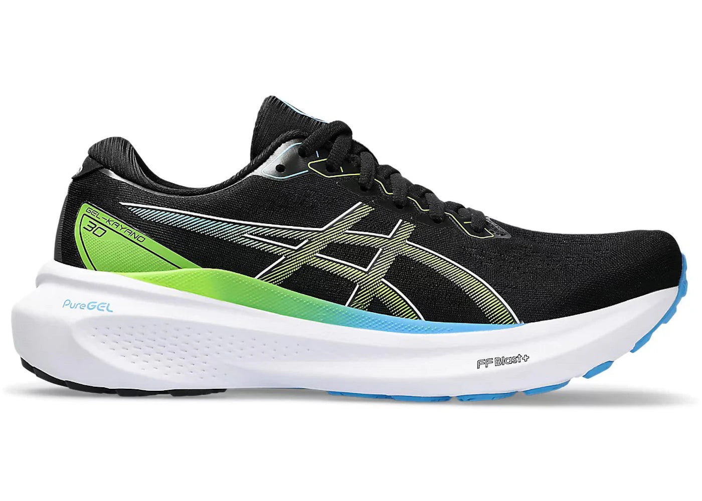 ASICS Gel-Kayano 30-Black Electric Lime