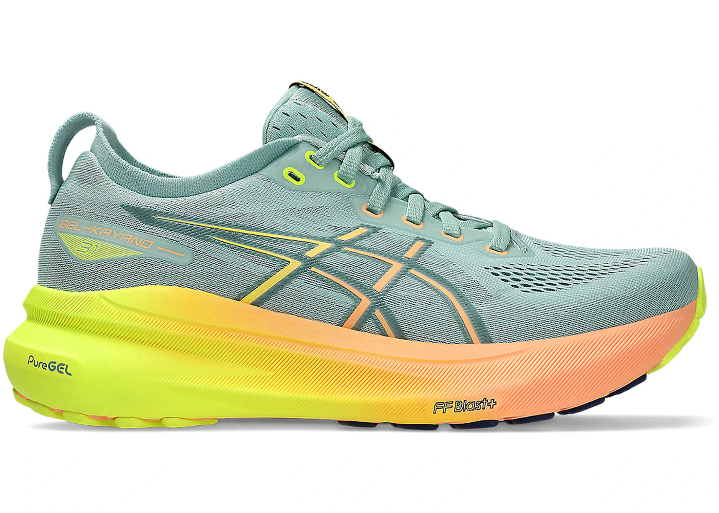 ASICS Gel-Kayano 31-Paris Light Celadon Safety Yellow (Women's)