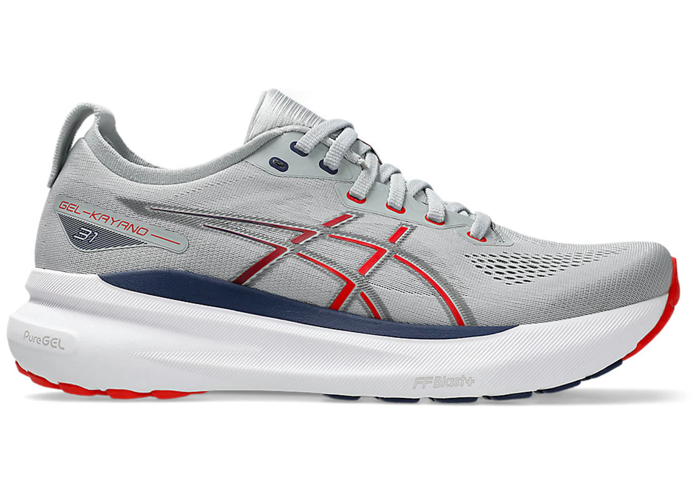 ASICS Gel-Kayano 31-Piedmont Grey Fiery Red