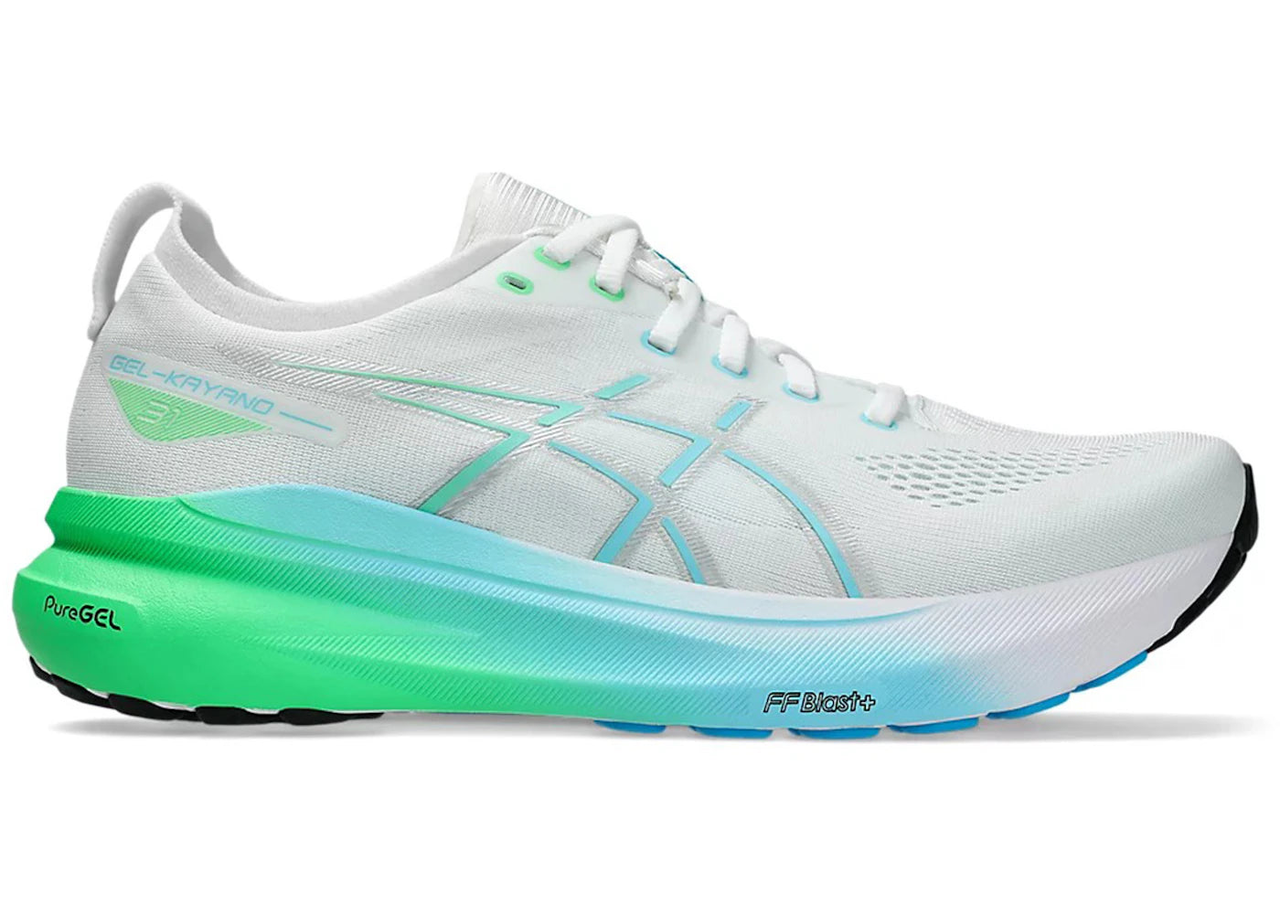 ASICS Gel-Kayano 31-White Bright Cyan