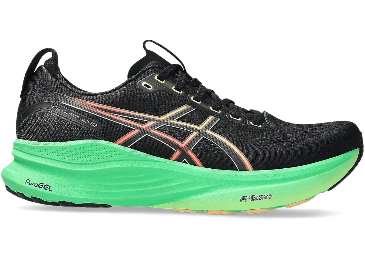 ASICS Gel-Kayano 32 Black Vital Green - main view
