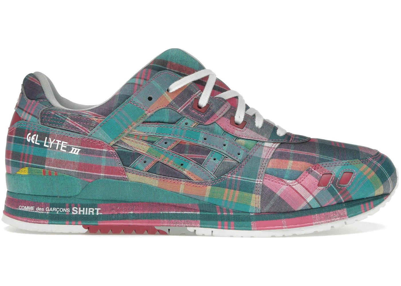 ASICS Gel-Lyte III '07 Remastered-Comme des Garçons SHIRT Pink Plaid