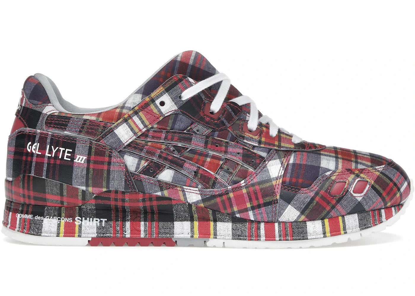 ASICS Gel-Lyte III '07 Remastered-Comme des Garçons SHIRT Red Plaid