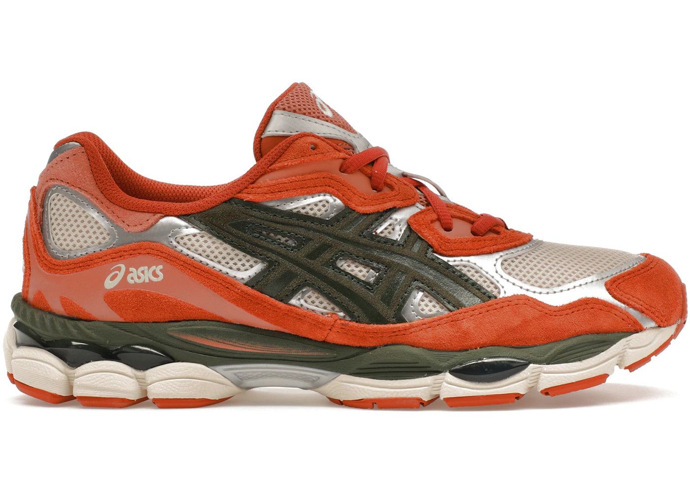 ASICS Gel-NYC-Oatmeal Forest Green Orange