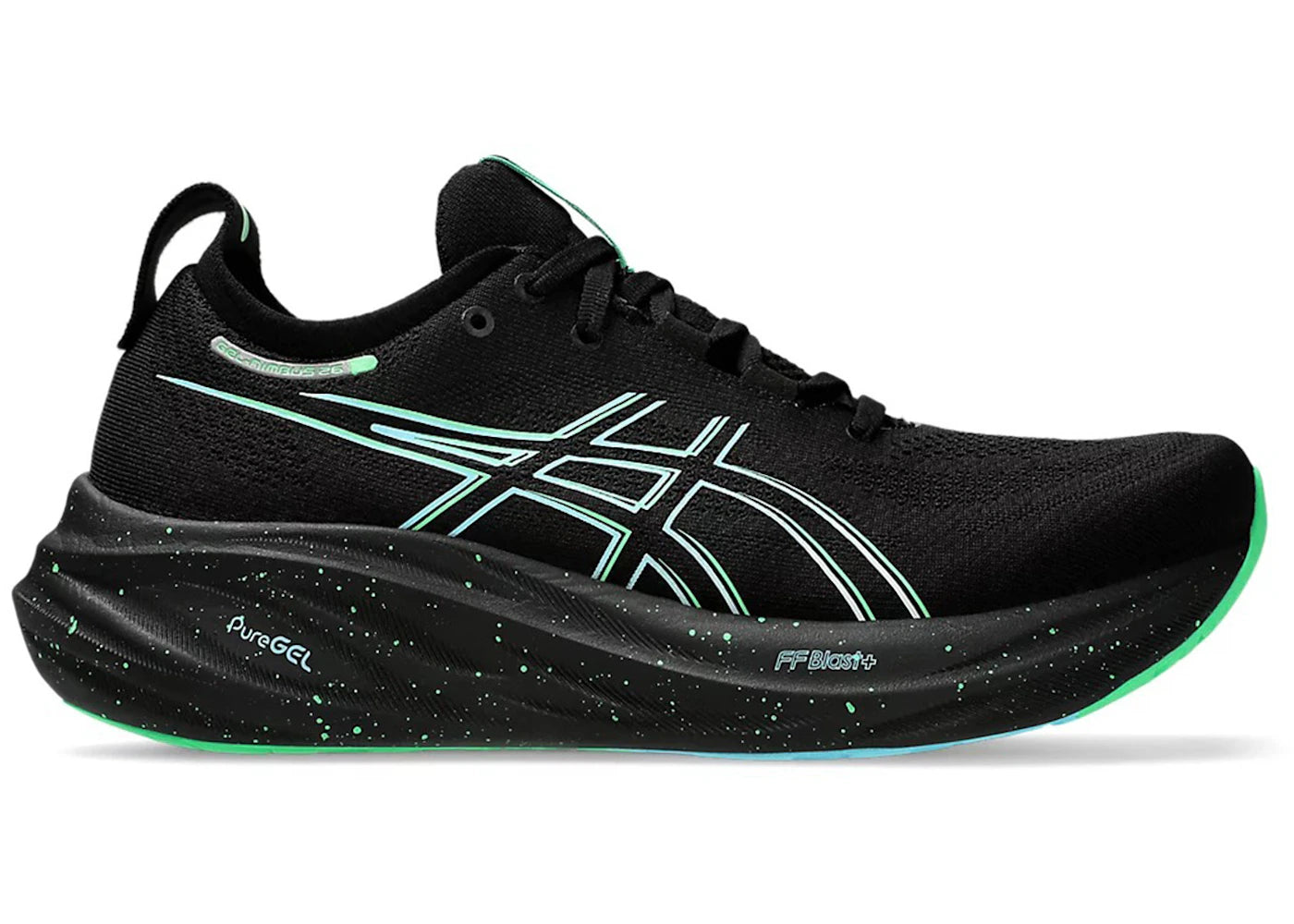 ASICS Gel-Nimbus 26-Black Soothing Sea