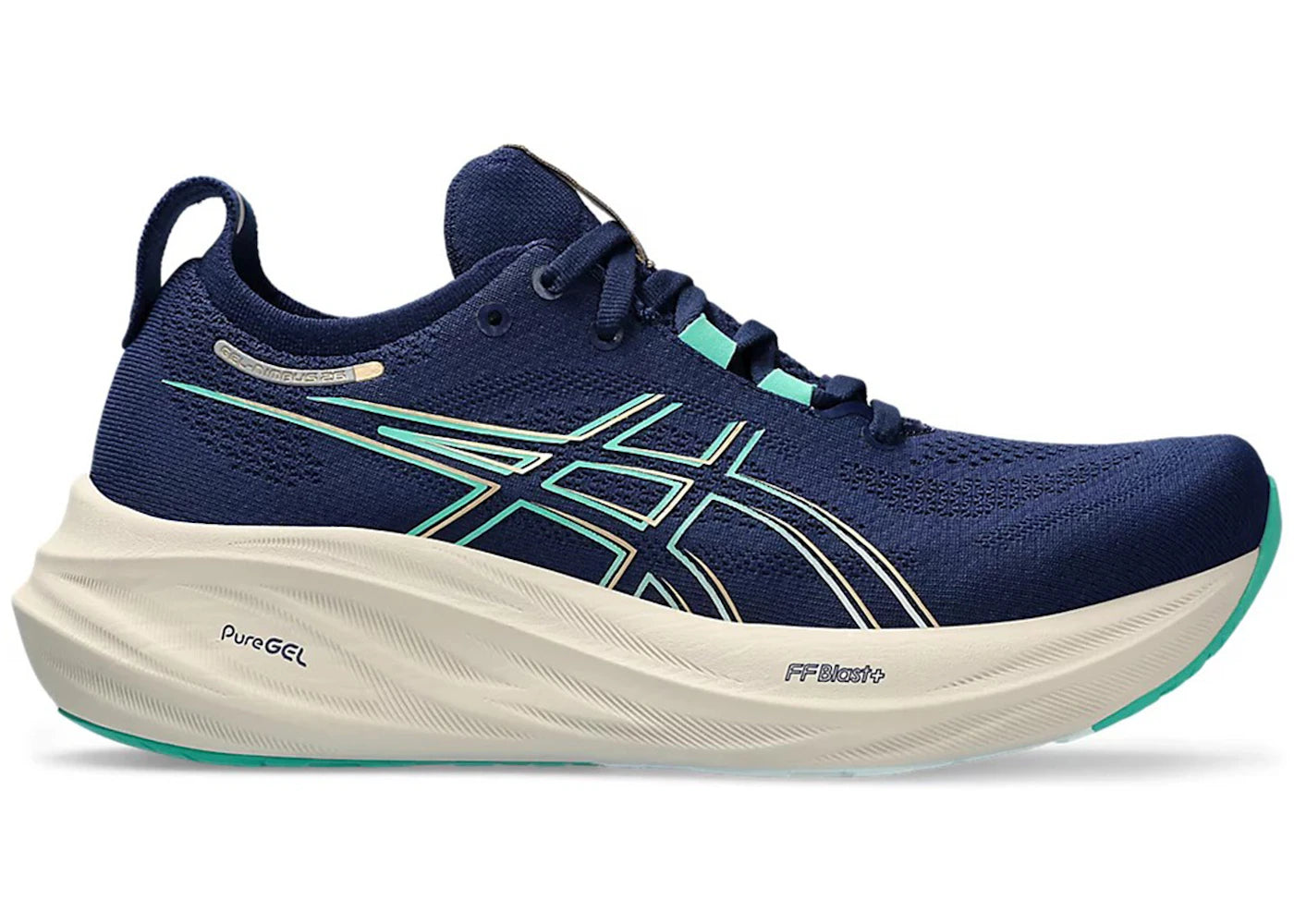ASICS Gel-Nimbus 26-Blue Expanse Aurora Green (Women's)