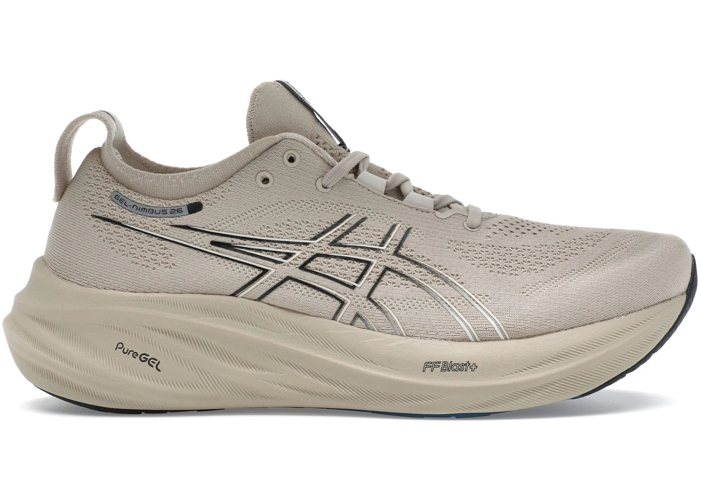 ASICS Gel-Nimbus 26-Feather Grey Black