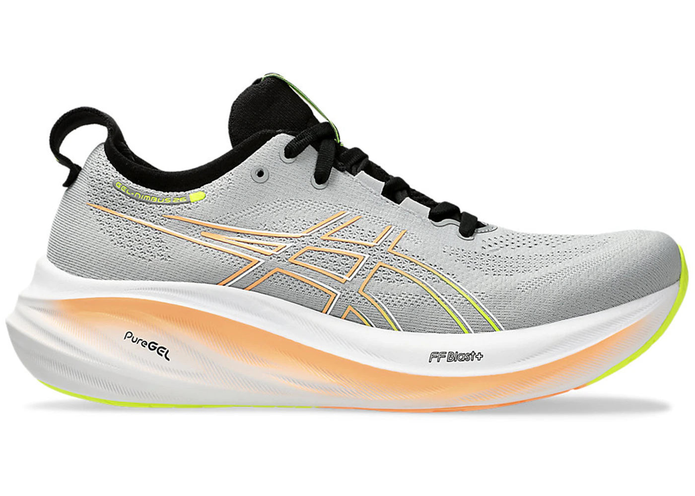 ASICS Gel-Nimbus 26-Piedmont Grey Safety Yellow