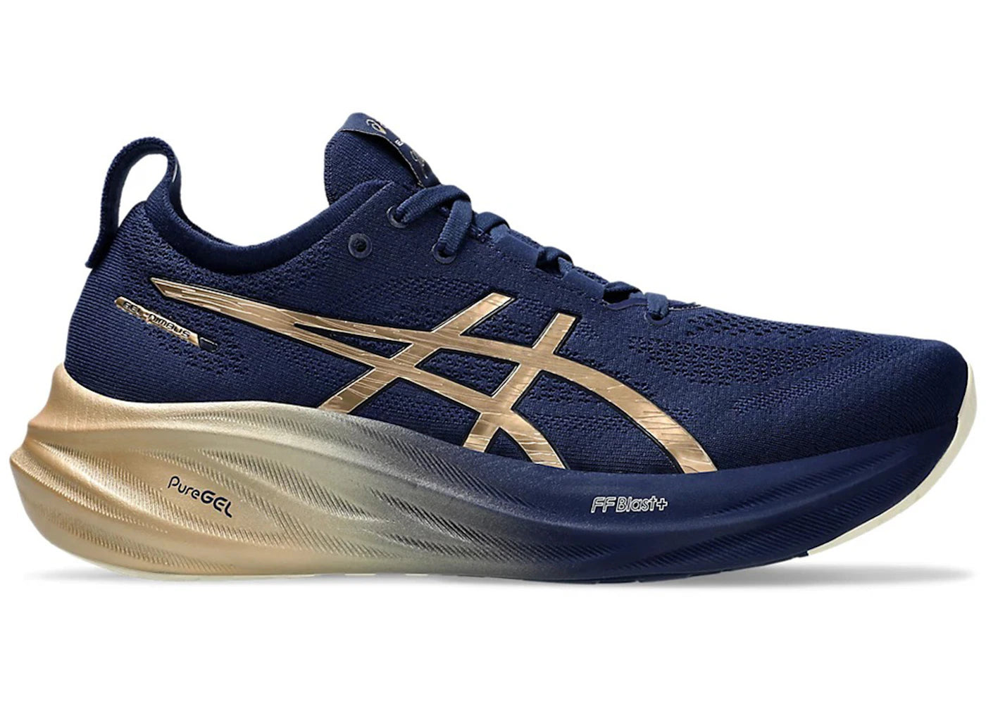 ASICS Gel-Nimbus 26 Platinum-Blue Expanse Champagne