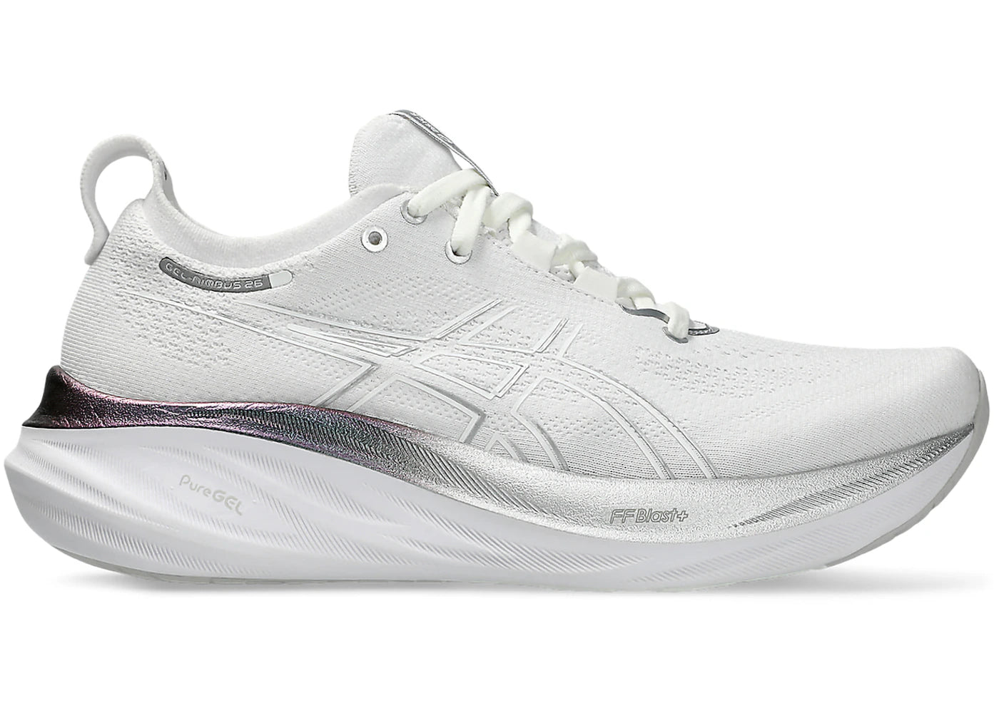 ASICS Gel-Nimbus 26 Platinum-Real White Pure Silver (Women's)