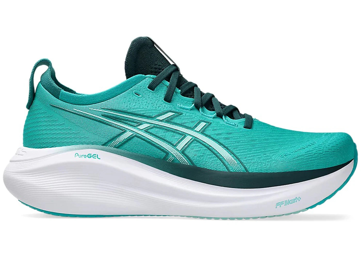 ASICS Gel-Nimbus 27-Wave Teal Saxon Green