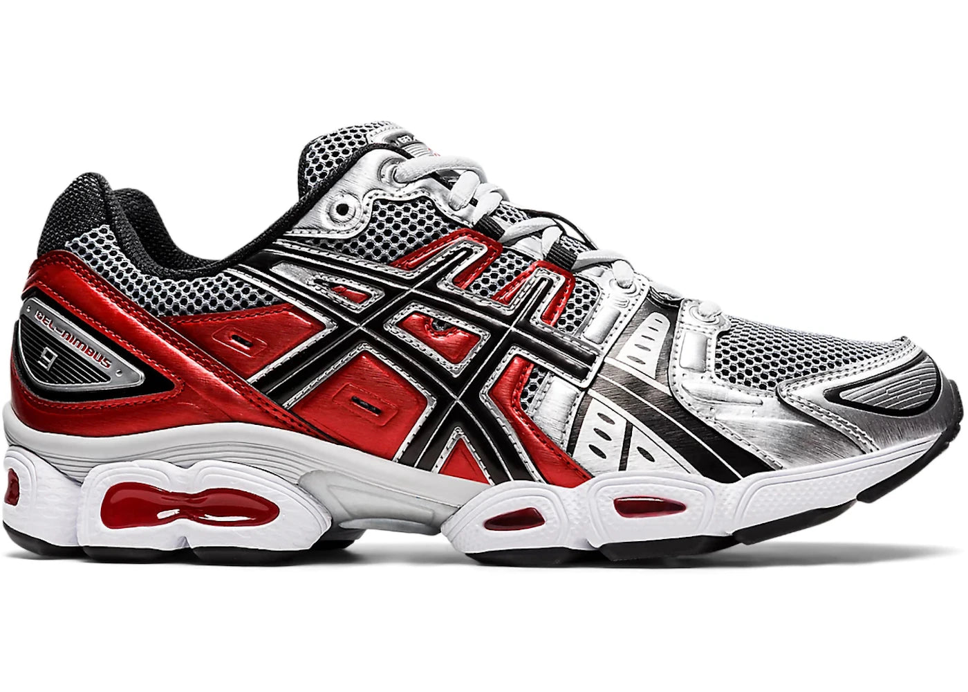 ASICS Gel-Nimbus 9-Pure Silver Classic Red