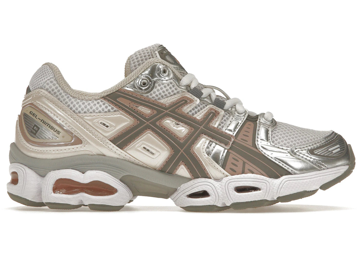 ASICS Gel-Nimbus 9-White Oatmeal (Women's)