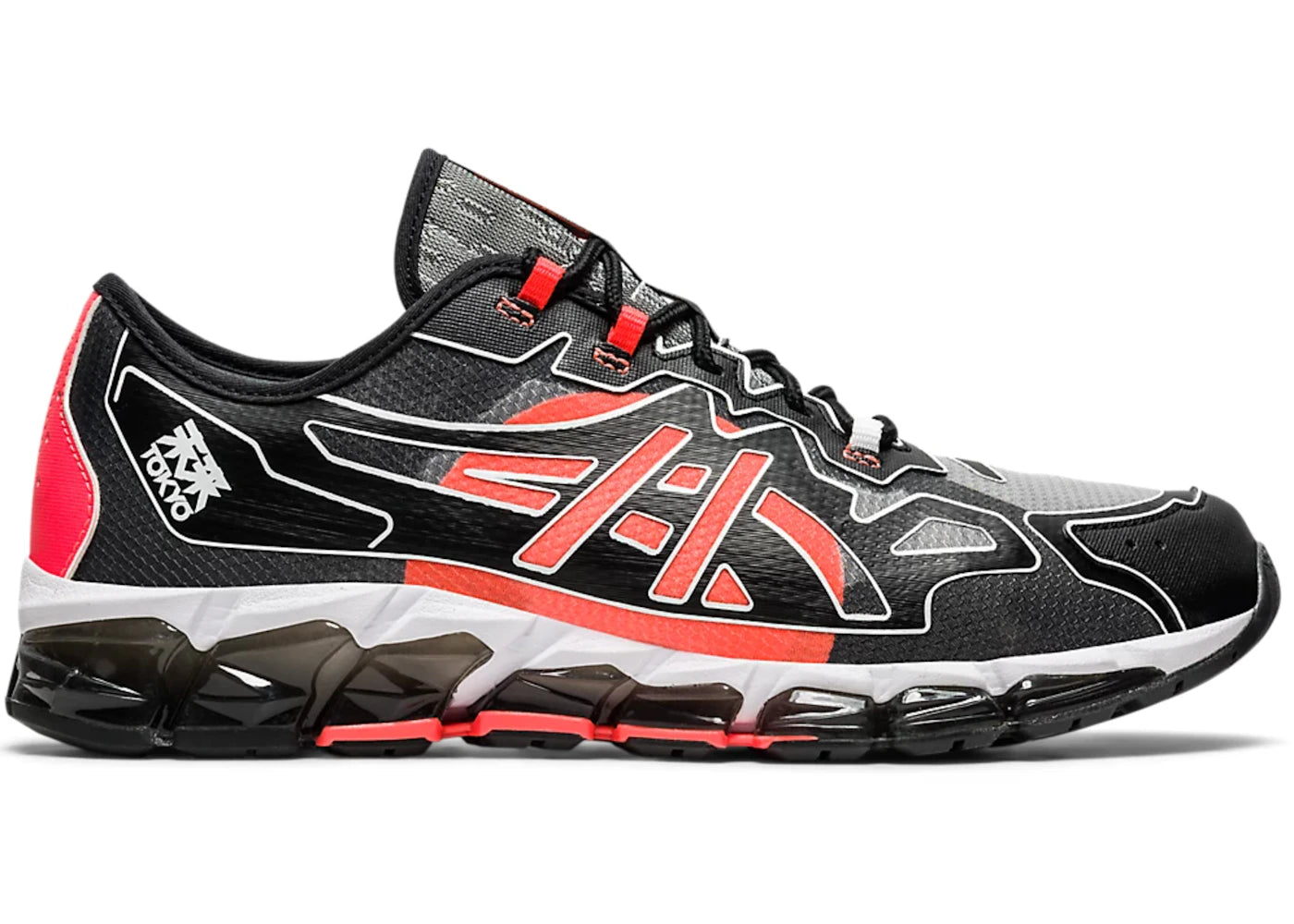 ASICS Gel Quantum 360 6-Black Sunrise Red