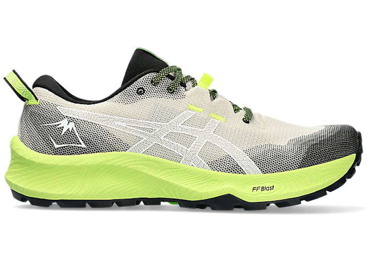 ASICS Gel-Trabuco 12-Oatmeal White Green