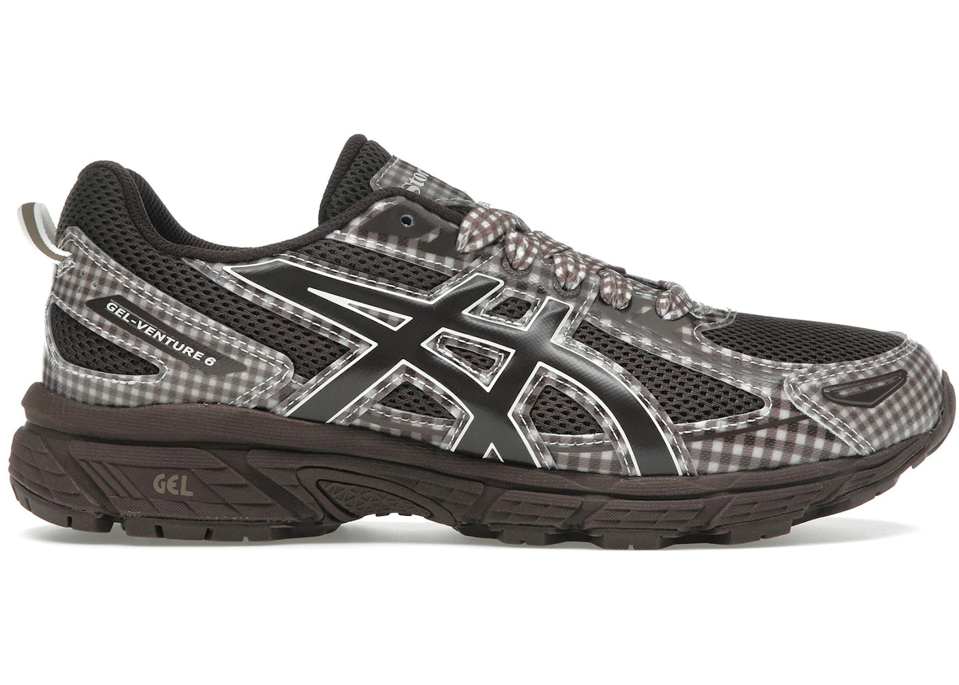 ASICS Gel-Venture 6-Story mfg. Reddish Brown Gingham