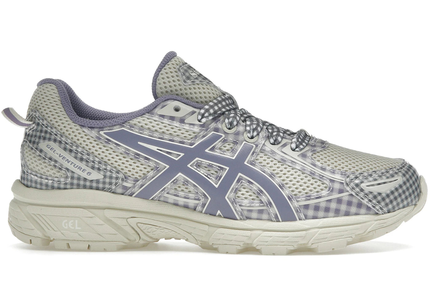 ASICS Gel-Venture 6-Story mfg. Vanilla Violet Quartz Gingham