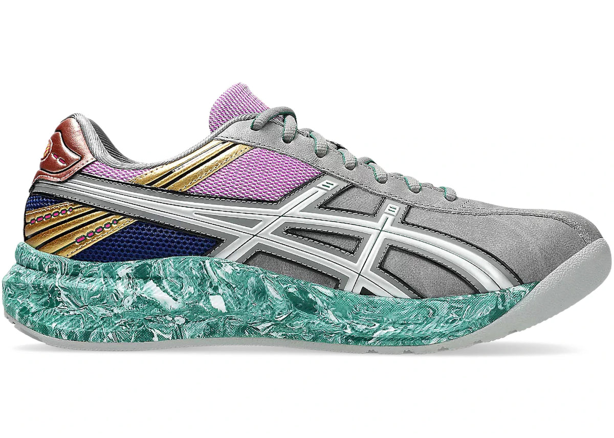ASICS LYSA FF Tabi II Kiko Kostadinov Clay Grey Jasper Green - main view