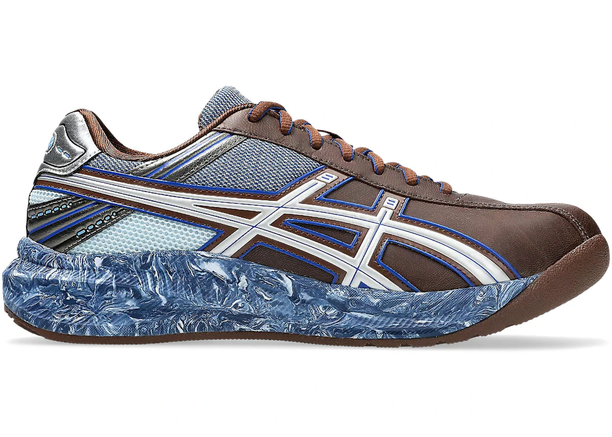 ASICS LYSA FF Tabi II Kiko Kostadinov Reddish Brown Blue - main view