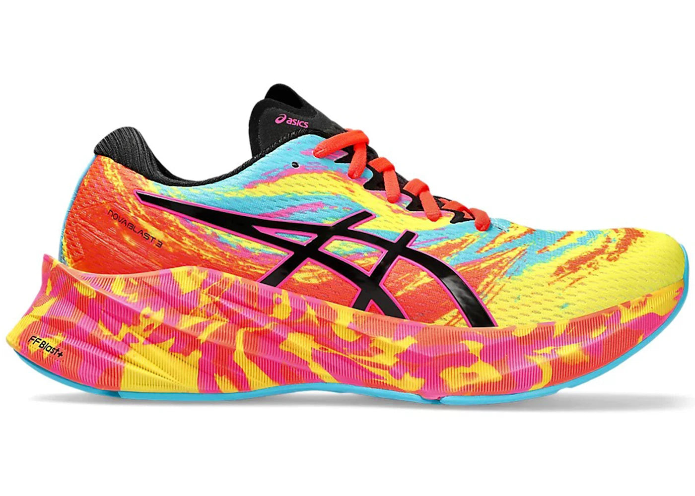 ASICS Novablast 3-Aquarium Vibrant Yellow Pink (Women's)