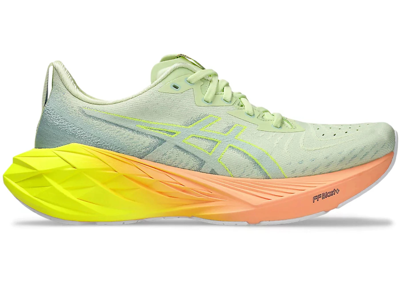 ASICS Novablast 4 Paris-Cool Matcha Safety Yellow