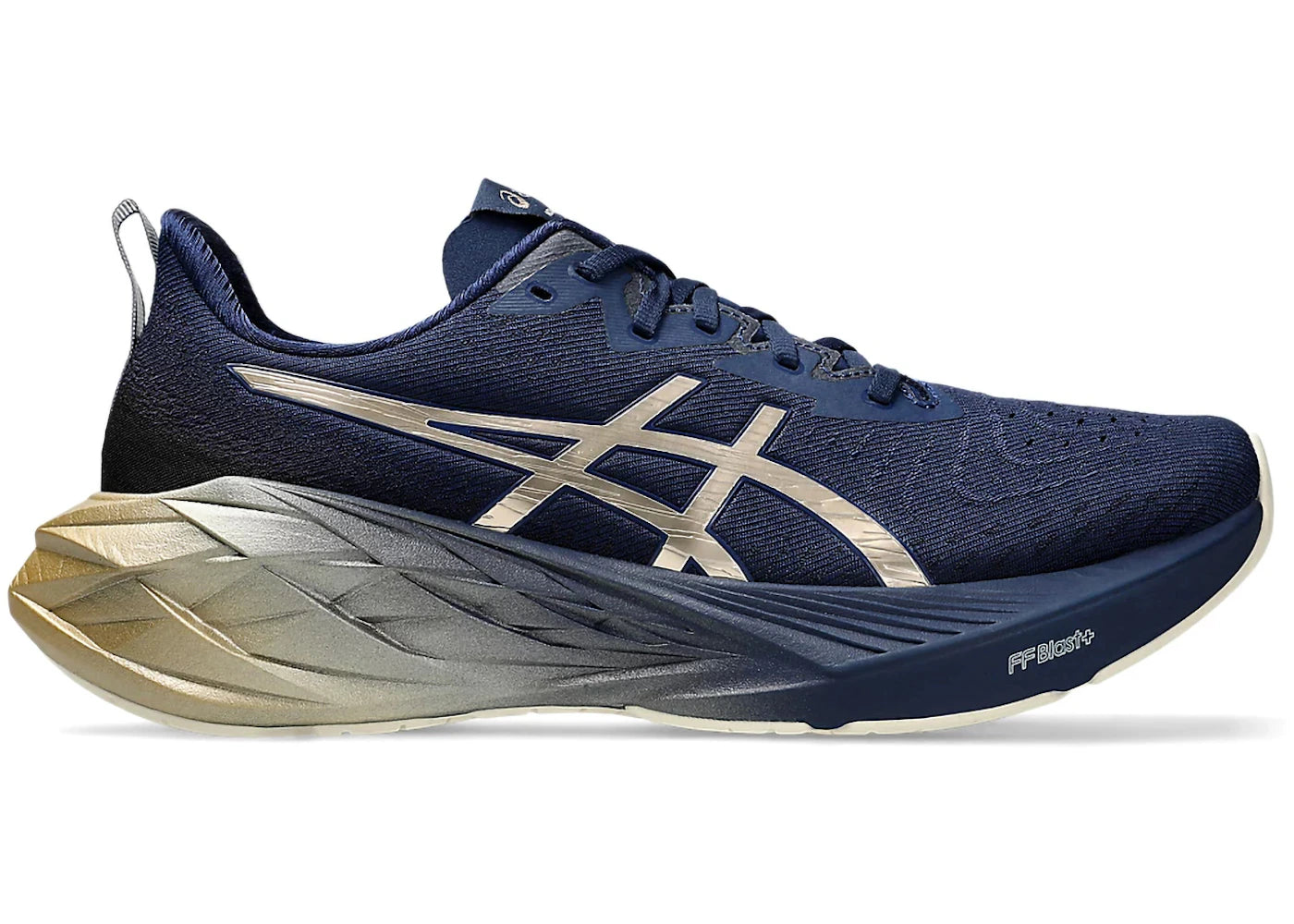 ASICS Novablast 4 Platinum-Blue Expanse Champagne