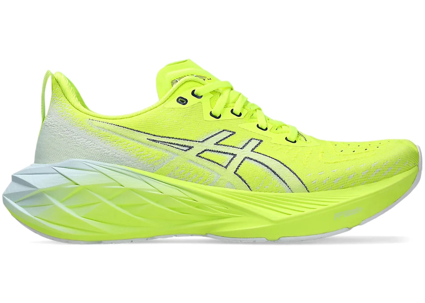 ASICS Novablast 4-Safety Yellow Cool Grey