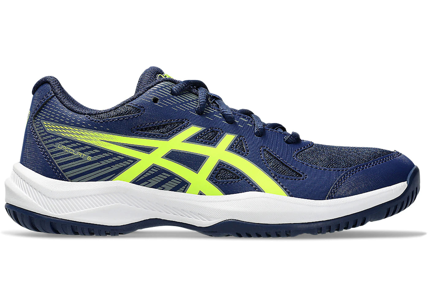 ASICS Upcourt 6-Blue Expanse Safety Yellow (GS)