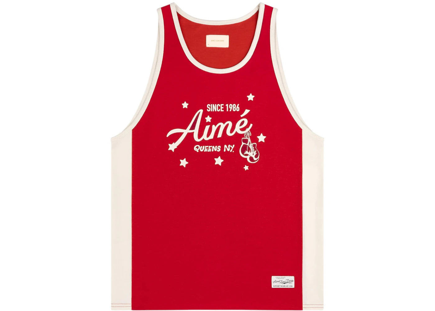 Aime Leon Dore Sparring Tank Top-Equestrian Red