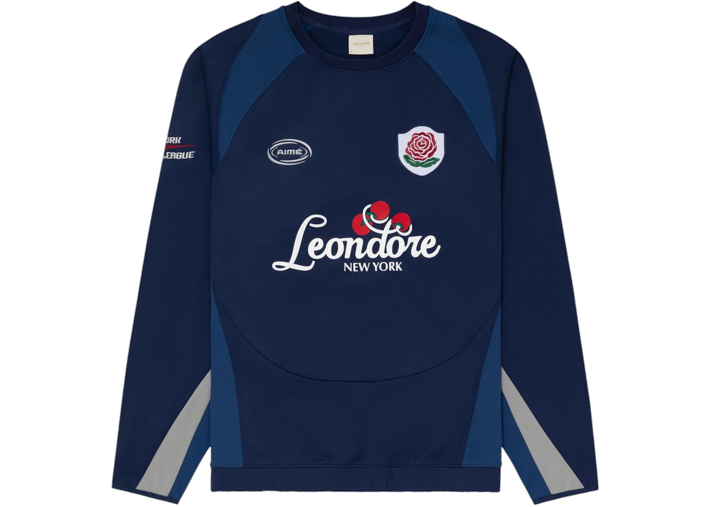 Aime Leon Dore Team Leon Performance Crewneck Sweatshirt-Navy