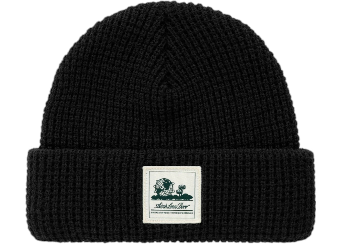 Aime Leon Dore Waffle Knit Beanie-Black