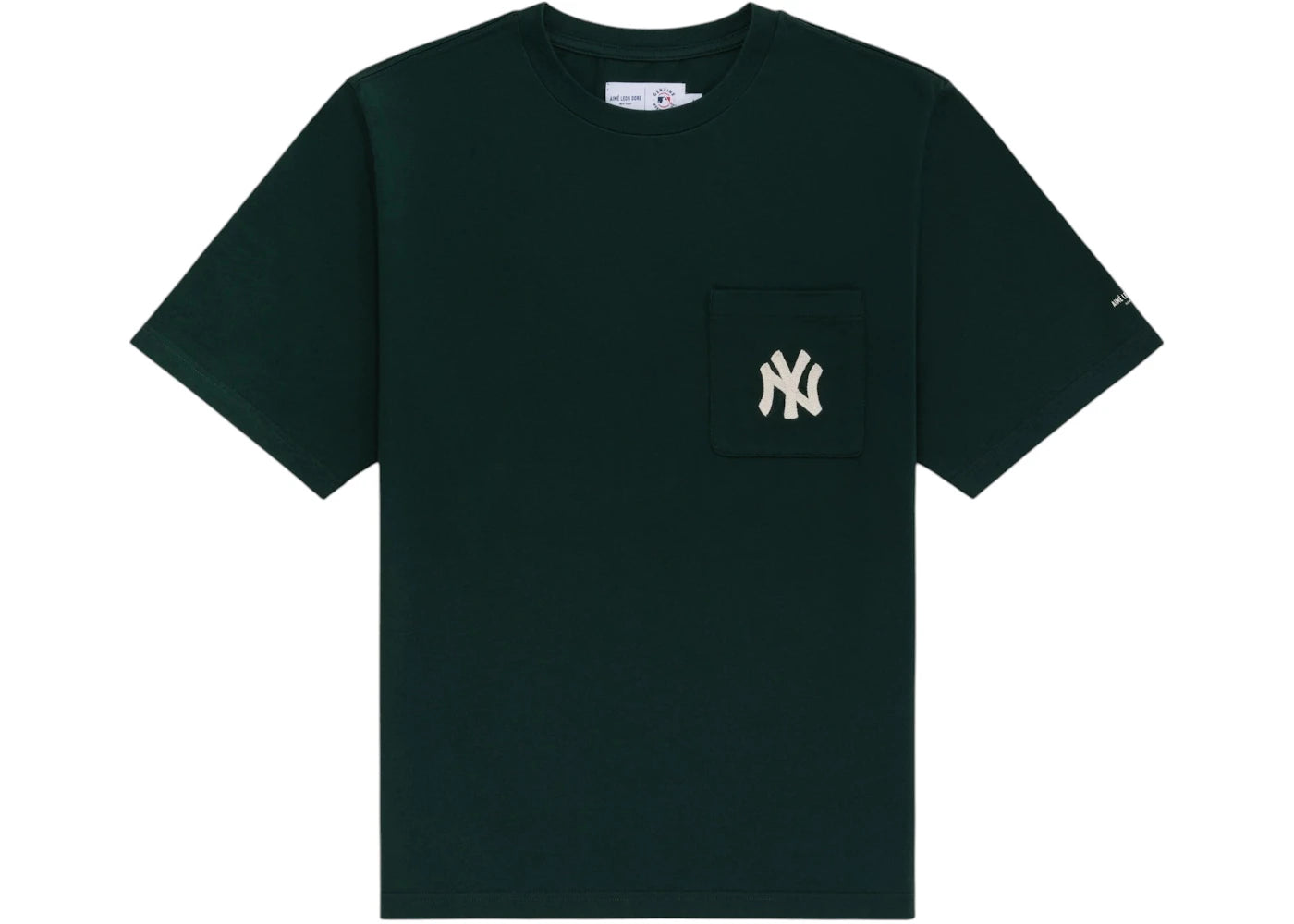 Aime Leon Dore Yankees Chainstitch Pocket Tee-Green