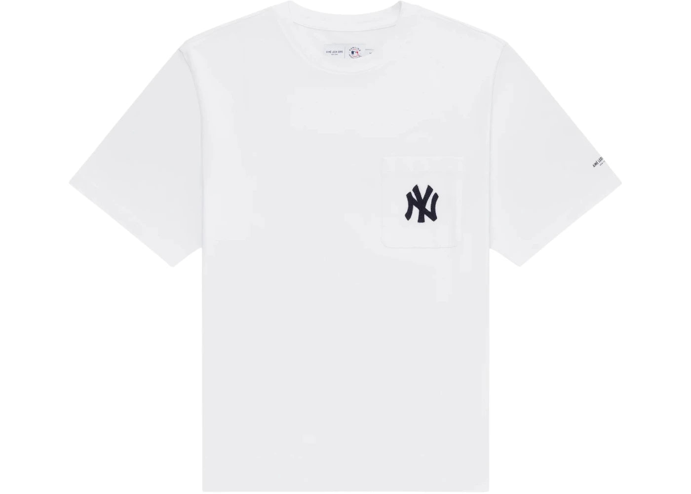 Aime Leon Dore Yankees Chainstitch Pocket Tee-White