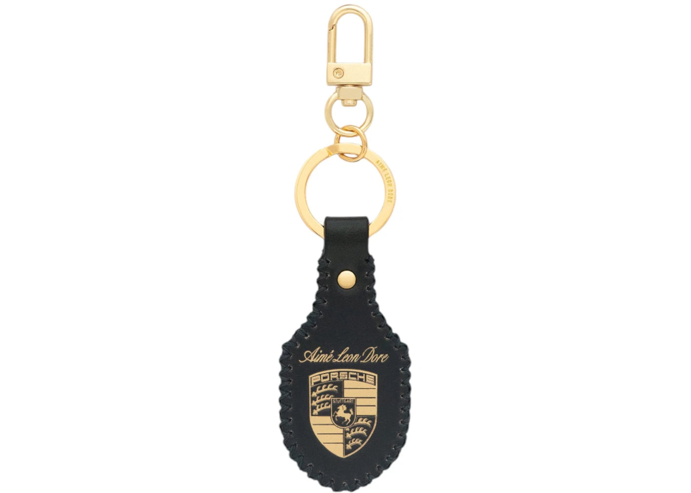 Aime Leon Dore x Porsche 993 Turbo Leather Key Fob Green