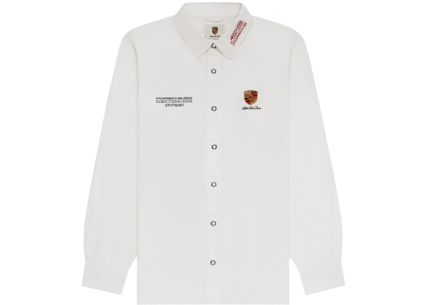 Aime Leon Dore x Porsche 993 Turbo Mechanic Shirt Bright White