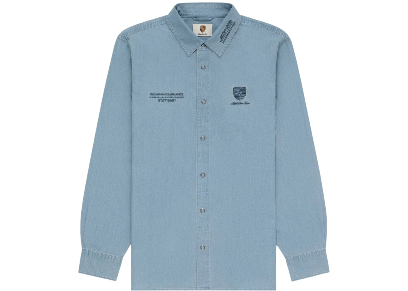 Aime Leon Dore x Porsche 993 Turbo Mechanic Shirt Chambray
