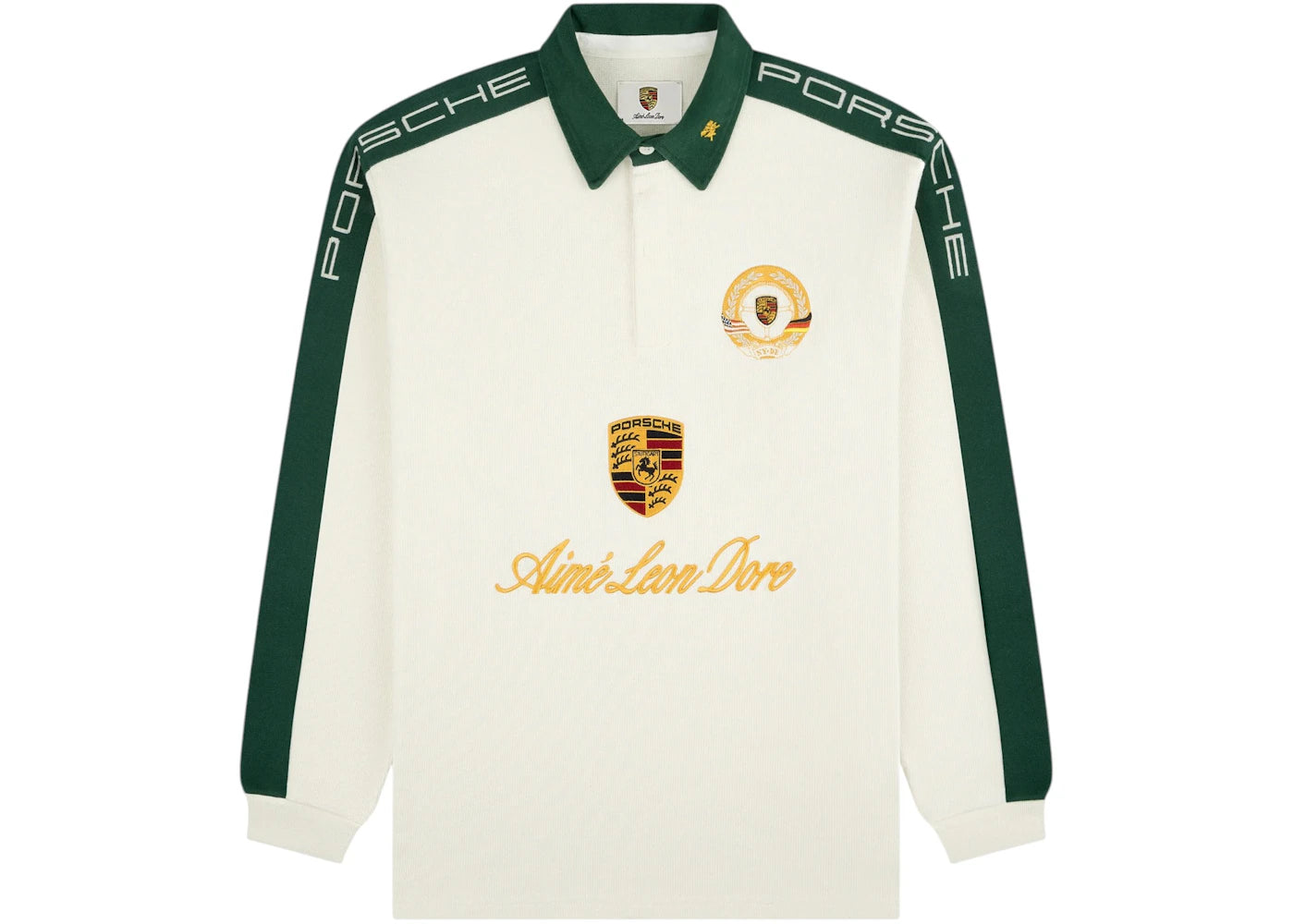 Aime Leon Dore x Porsche Crest Rugby Cream
