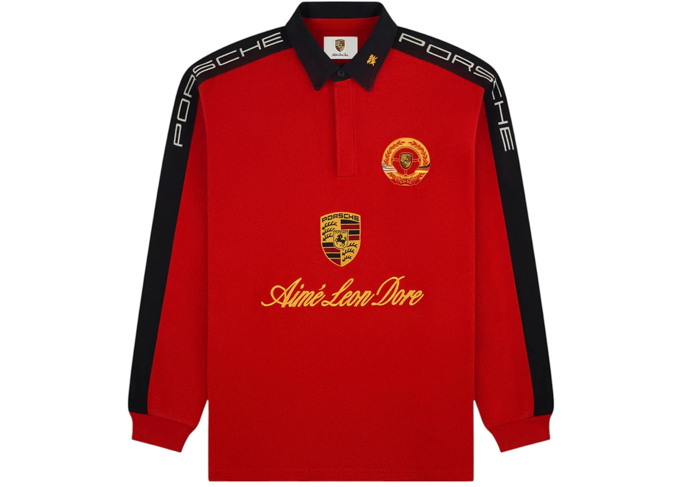 Aime Leon Dore x Porsche Crest Rugby Red