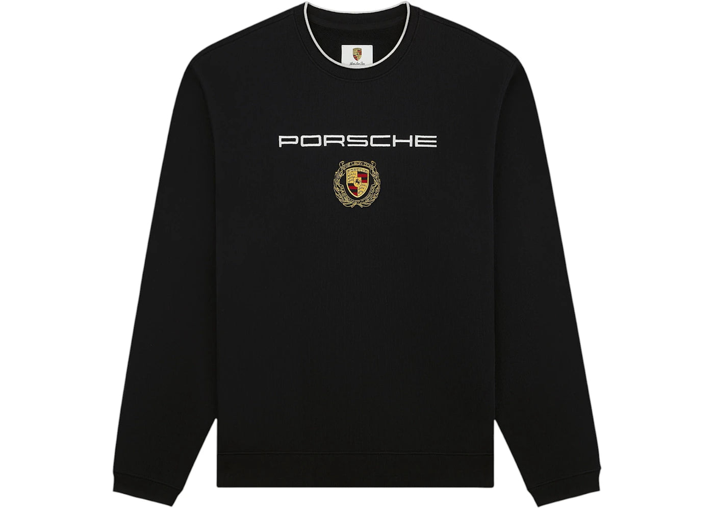 Aime Leon Dore x Porsche Embroidered Crewneck Sweatshirt Black