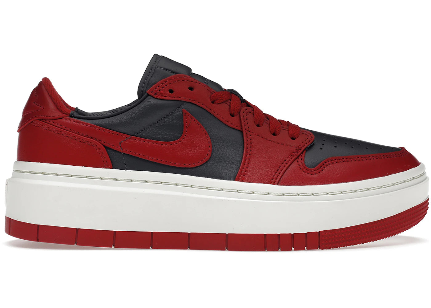 Jordan 1 Elevate Low-Dark Grey Varsity Red (Women's)